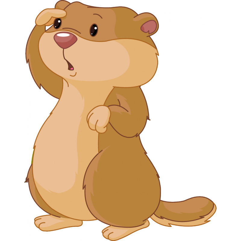 A mole looking around
