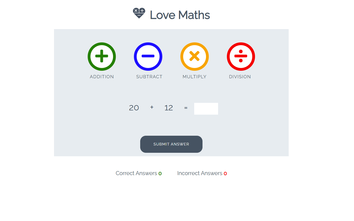 Love Math – game